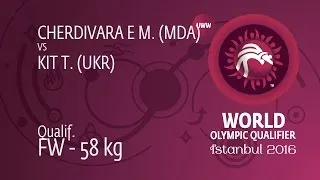 Qual. FW - 58 kg: T. KIT (UKR) df. M. CHERDIVARA E (MDA), 4-2