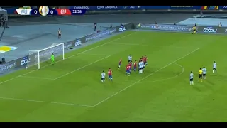 Messi Scores Freekick vs Chile | Argentina vs Chile | Copa America 2021  #messi#copa2021