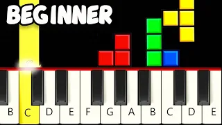 Tetris Original Theme - Fast and Slow (Easy) Piano Tutorial - Beginner