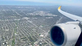 A350-1000XWB POWERFUL Climb – Etihad Airways – Takeoff Chicago O'Hare – A6-XWB