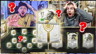 ICON MOMENTS PLAYERPICK LUCK SQUAD BUILDER BATTLE 😱 vs FGU FIFA 22 SBB