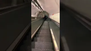 Escalator design in London tube station