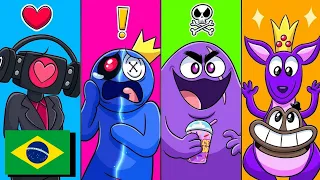 20 ANIMAÇÕES DE RAINBOW FRIENDS, GRIMACE SHAKE & GARTEN of BANBAN- ANIMAÇÃO (DUBLADO PT-BR)