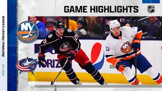 Islanders @ Blue Jackets 10/21/21 | NHL Highlights