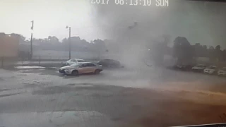 Tornado Forming In Parking Lot In Lafayette