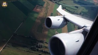 HEAVY Lufthansa A340-600 - SCENIC takeoff from Munich to Denver! [AirClips]