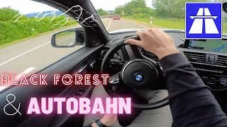 Black Forest & Autobahn Topspeed and drifts BMW M140i POV