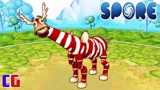 Spore #4 Created a FABULOUS DEER and MET a GIANT SPIDER is a Game about Evolution from CoolGAMES