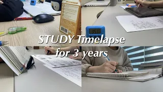 [study timelapse] 일반고에서 약대 합격까지 | 고등학교 3년간의 공부 기록 | 공부 타임랩스