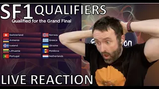 🇪🇺 Semi Final 1 Qualifiers LIVE REACTION | Eurovision 2022