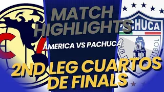 America vs Pachuca 1-1 (2-2 ) | ESTAMIOS EN SEMIFINALS | Liga MX | 2nd Leg Quarter Finals | 2024
