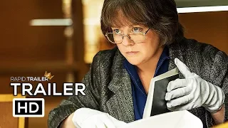 CAN YOU EVER FORGIVE ME? Official Trailer (2018) Melissa McCarthy Movie HD