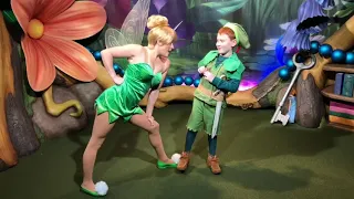 Tinker Bell wasn’t happy that Little Peter Pan brought the Wendy Bird to see her!! ⭐️🍃