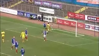 Match action from Carlisle United 2 - 2 Portsmouth