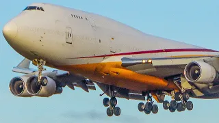 BOEING 747 LANDING + DEPARTURE - B747 Planespotting at Cologne (4K)
