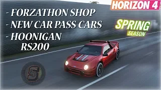 NEW Car Pass Cars January 10TH | #Forzathon Shop Update + Seasonal Reward Car Hoonigan RS200 FH4