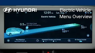 Electric Vehicle Menu Overview | Hyundai