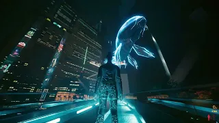 A third person #Lofi walk in Night City [Cyberpunk 2077] [2K Max settings Psycho RT - DLSS: Quality]