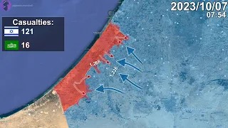 Israel-Hamas War: First 2 Weeks Mapped using Google Earth