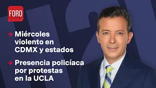 Varios asesinatos en CDMX y los estados / Hora 21 con José Luis Arévalo - 1 de mayo 2024