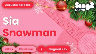 Sia - Snowman (Karaoke Acoustic)