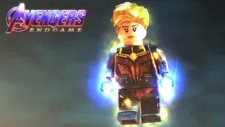 LEGO Avengers Endgame Final Battle Captain Marvel Arrives Help Spiderman Scene Lego Stop Motion