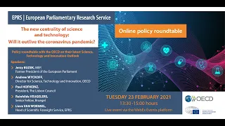 EPRS online event with OECD on their latest STIO: The new centrality of science and technology