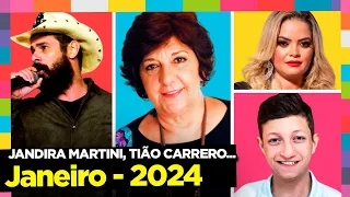 FAMOSOS QUE MORRERAM EM JANEIRO DE 2024