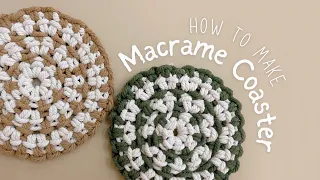 DIY: How to make Macrame Coaster | Two Colors | Advanced Pattern