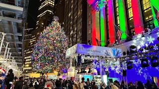 LIVE New York Stock Exchange Christmas Tree Lighting 2021 ✨🎄
