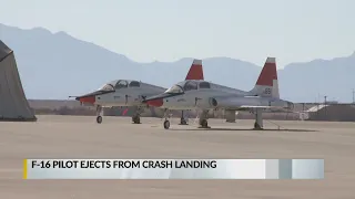 F-16 pilot ejects from crash landing at Holloman AFB