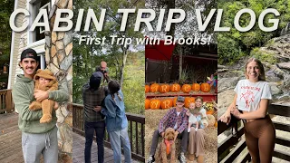Our First Trip with Baby Brooks!! ~ Mountain Vlog (Cabin AirBnB Tour, Waterfalls, Fall Vibes + more)