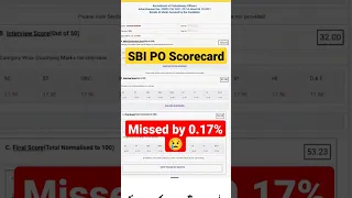 My SBI PO Scorecard | @Shivanikeswani | ZERO