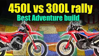 CRF300L rally vs CRF450l which is the BEST dual sport motorcycle for the Trans America trail?