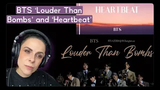 First Time Reaction to BTS 'Louder Than Bombs' and 'Heartbeat'