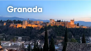 [4K]🇪🇸Granada, Spain: The city of Alhambra & Tapas, Walking Albaicín & Oldtown. Feb. 2022.