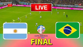 BRAZIL vs ARGENTINA - Final Copa America 2024 | Full Match All Goals | Live Football Match