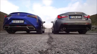 Lexus LC 500 vs. Lexus RC F sound