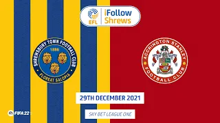 Shrewsbury Town 0-0 Accrington Stanley | Highlights 21/22