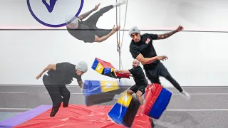 GymnastsTrying Crazy Circus tricks