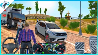 Taxi Sim 2020 🚕 💥 Driving Renault Duster in City || 3D Game 53 || Alpha Mobile gaming