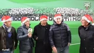 MESSAGGI DI AUGURI DEI GIOCATORI E STAFF A TUTTI I TIFOSI BIANCOVERDI