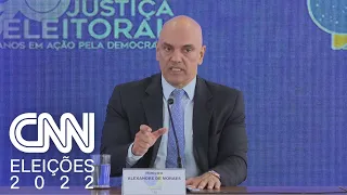 Moraes: Não dá para dizer que biometria é causa de filas | CNN ELEIÇÕES