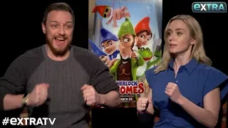 LOL! Watch James McAvoy & Emily Blunt’s ‘Extra’ Interview Go Off the Rails