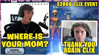CLIX buys the MOST TOXIC KID. He got a 10k PC for a TICKET to HIS NEW EVENT! (Fortnite Moments)