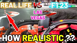 How ACCURATE Is The NEW LAS VEGAS Circuit In F1 23?