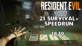 Resident Evil 7 - 21 Survival+ Speedrun - 18'19"