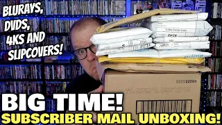 Huge SUBSCRIBER Mail UNBOXING! | BLURAYS, DVDS, 4KS, SLIPCOVERS, AND MORE!