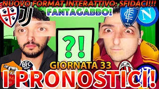 🚨 MILAN-INTER, ROMA-BOLOGNA, CAGLIARI-JUVE ed EMPOLI-NAPOLI‼️😱 FANTAGABBO e PRONOSTICI SERIE A #33