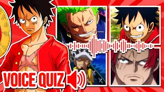 Guess ONE PIECE characters from their voice - only true fans can answer all 30 questions